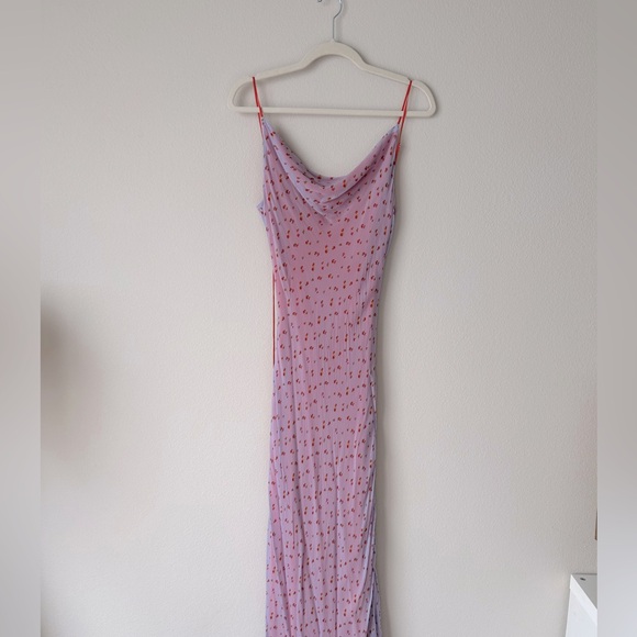 RAT & BOA Simona Purple Rose Floral Slip Dress - Picture 7 of 9